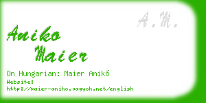 aniko maier business card